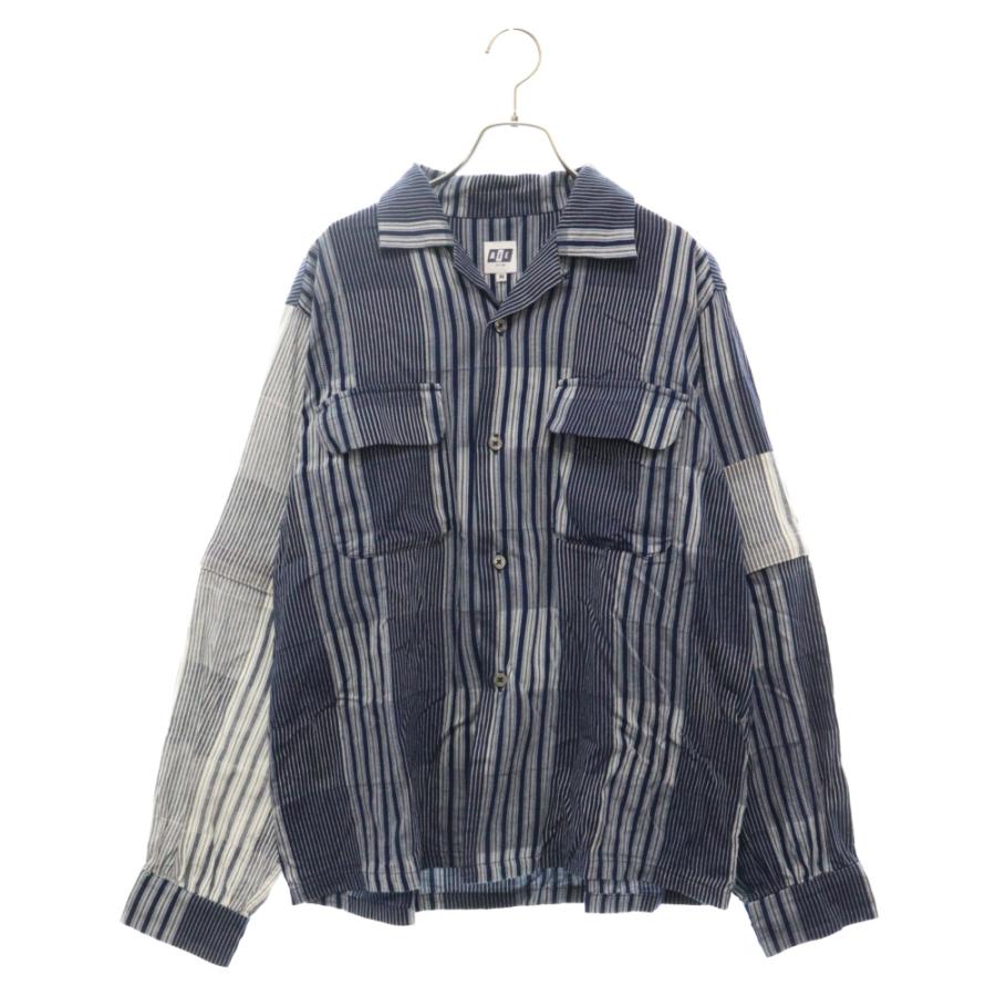 AiE エーアイイー 23SS ZPC SHIRT DOBBY STRIPE ストライプ 長袖シャツ 