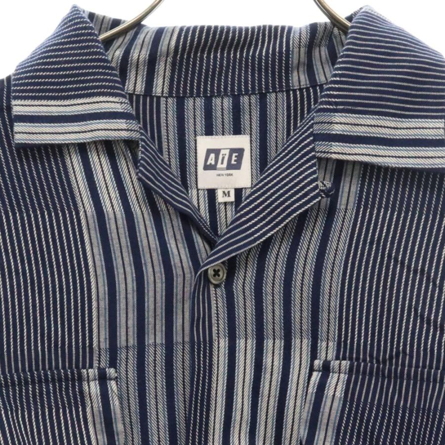 AiE エーアイイー 23SS ZPC SHIRT DOBBY STRIPE ストライプ 長袖シャツ 