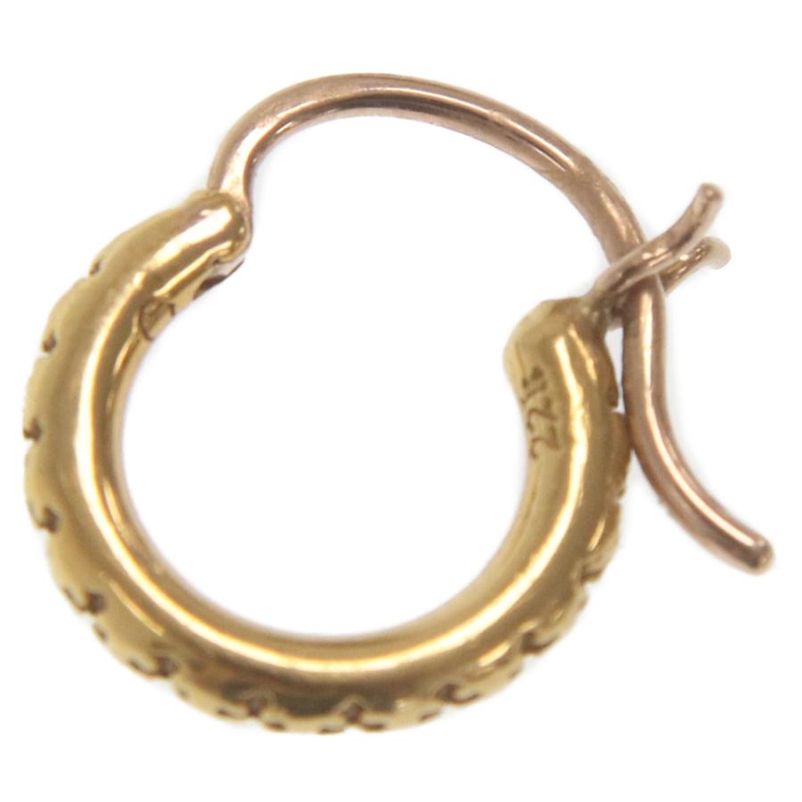 CHROME HEARTS クロムハーツ 22K HOOP TFL SML ゴールドピアス 国内 