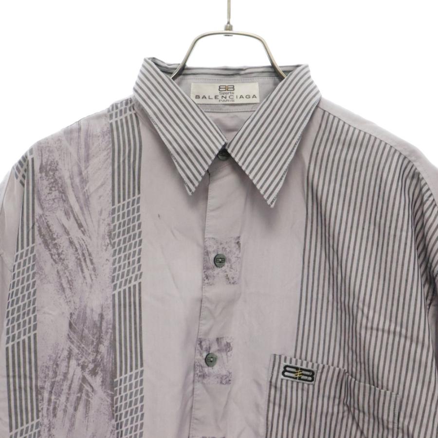 BALENCIAGA SPORTS バレンシアガスポーツ 旧BBロゴ 刺繍 ストライプ  