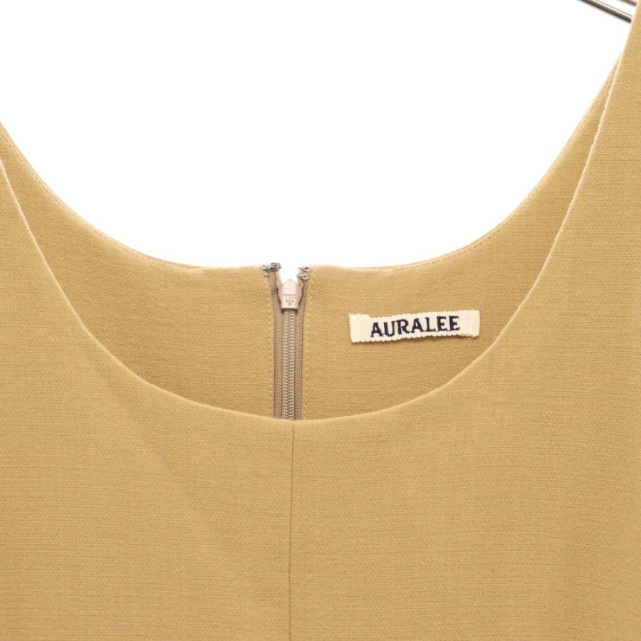 AURALEE オーラリー TENSE WOOL DOUBLE CLOTH ノースリーブ ワンピース  