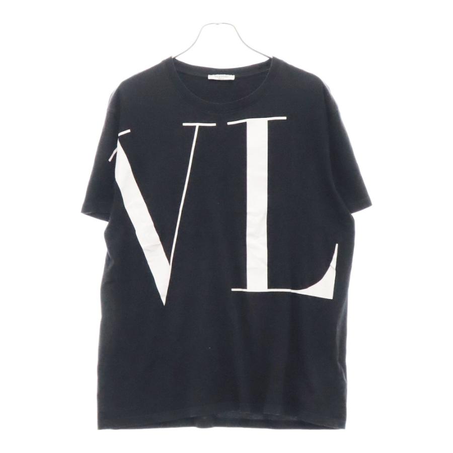 VALENTINO ヴァレンチノ VLロゴプリント 半袖クルーネックTシャツ 