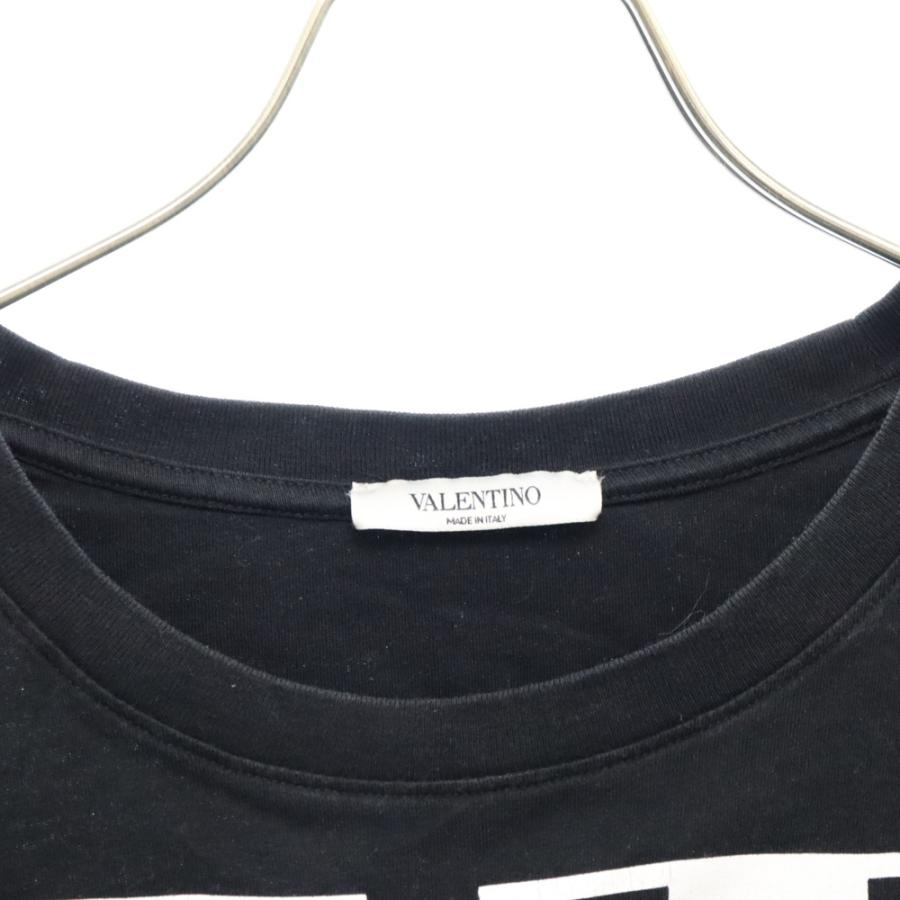 VALENTINO ヴァレンチノ VLロゴプリント 半袖クルーネックTシャツ 
