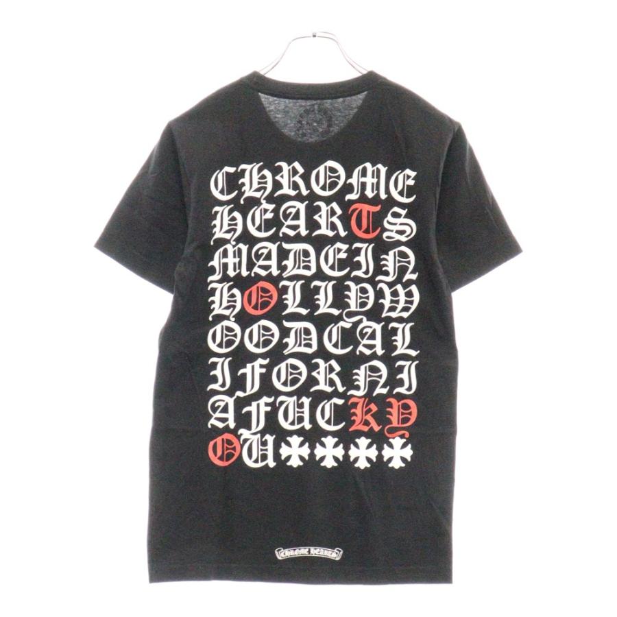 CHROME HEARTS バックプリント Tシャツ 2T CHROME HEARTS クロムハーツ CH T-SHRT バック英字プリント クルー