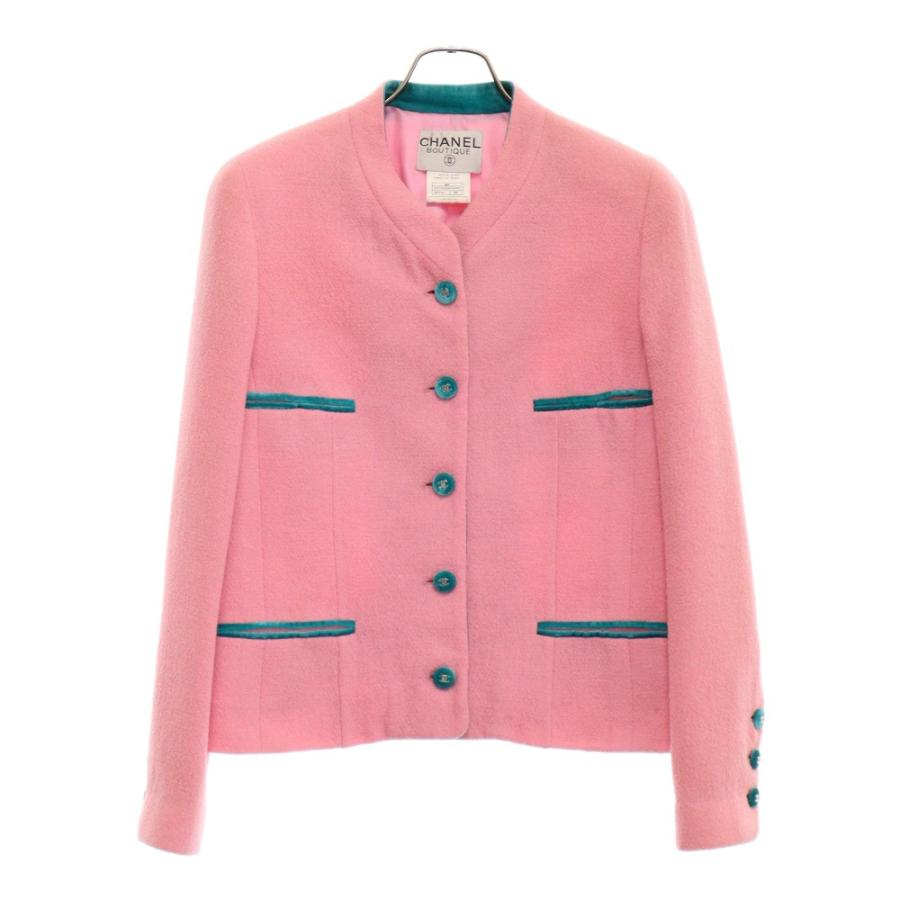 CHANEL シャネル 96P ツイードウールジャケット スカート CHANEL シャネル 96P ツイードウールジャケット スカート