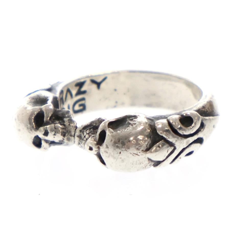 CRAZY PIG クレイジーピッグ TWO SKULLS TUDOR RING 2スカル CRAZY PIG クレイジーピッグ TWO SKULLS TUDOR RING 2スカル