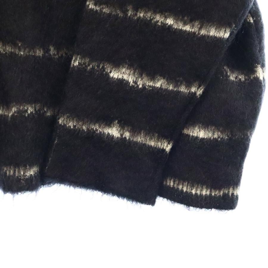 サンローランパリ Interrupted Striped Mohair Blend Pullover 