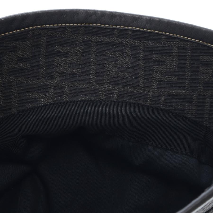 FENDI（フェンディ） ズッカ柄 FFロゴ バケットハット 帽子 ブラック