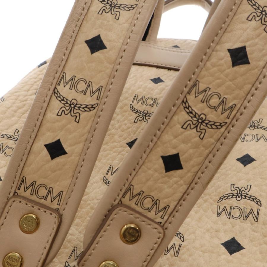 MCM エム シー ヴィセトス スタッズ レザー リュック バックパック  