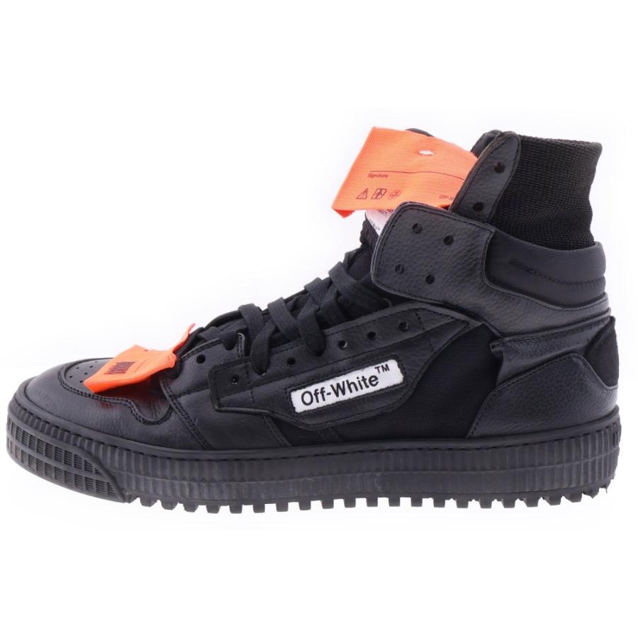 OFF-WHITE オフホワイト OFF COURT 3.0 ハイカットスニーカー ブラック 