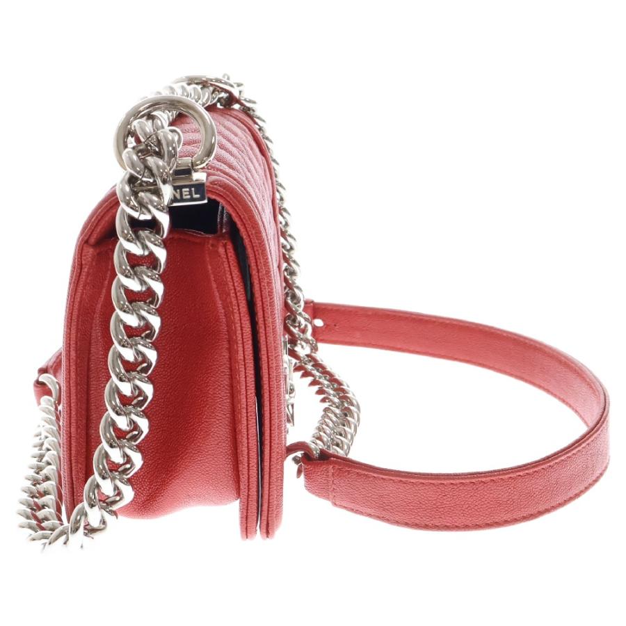 CHANEL（シャネル） ボーイシャネル スモール ショルダーバッグ レッド