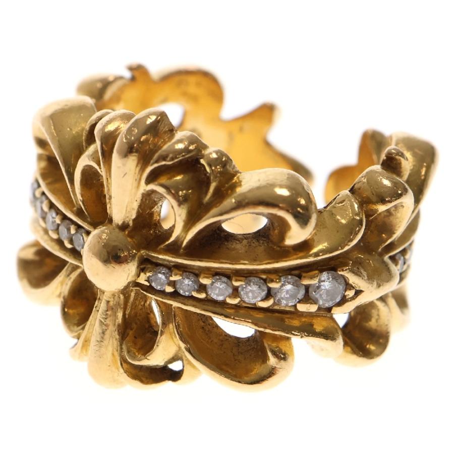 CHROME HEARTS クロムハーツ 22K DBL FLRL CRS P/D ダブル CHROME HEARTS クロムハーツ 22K DBL FLRL CRS P/D ダブル
