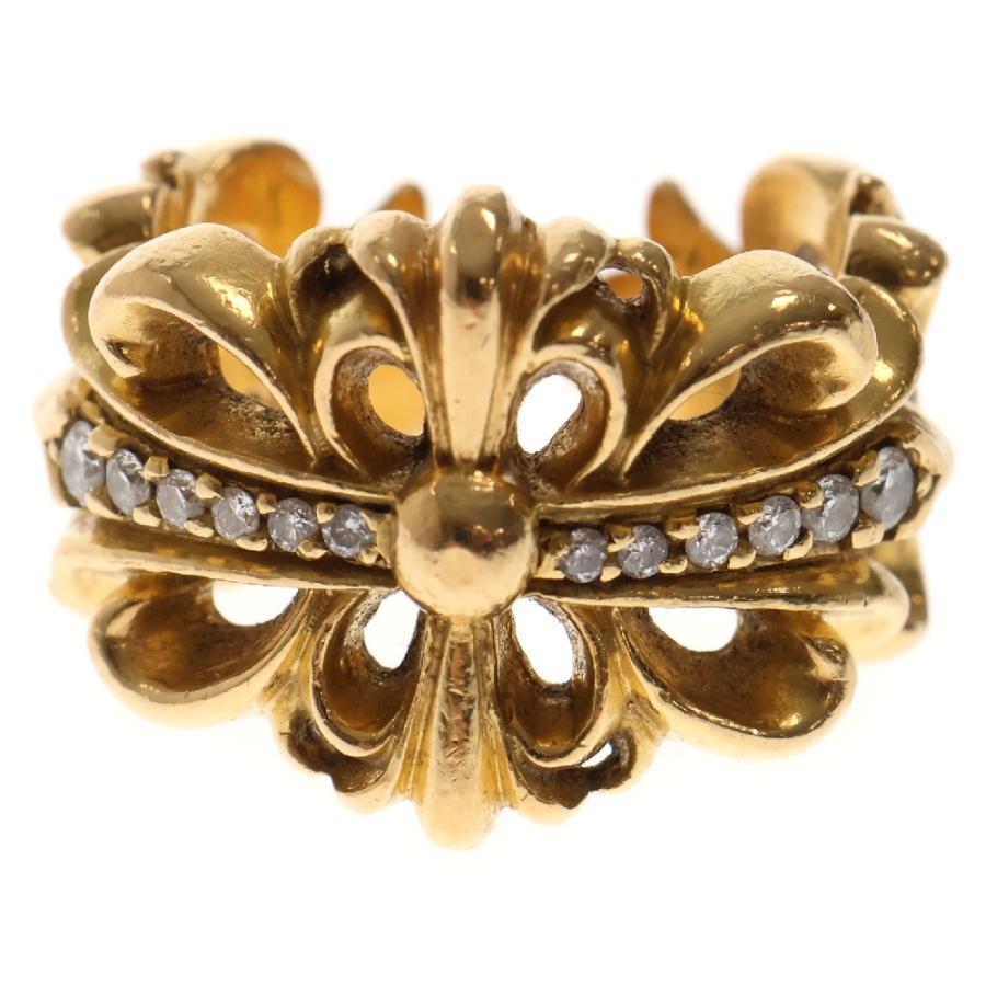 CHROME HEARTS（クロムハーツ） 22K DBL FLRL CRS P/D ダブル