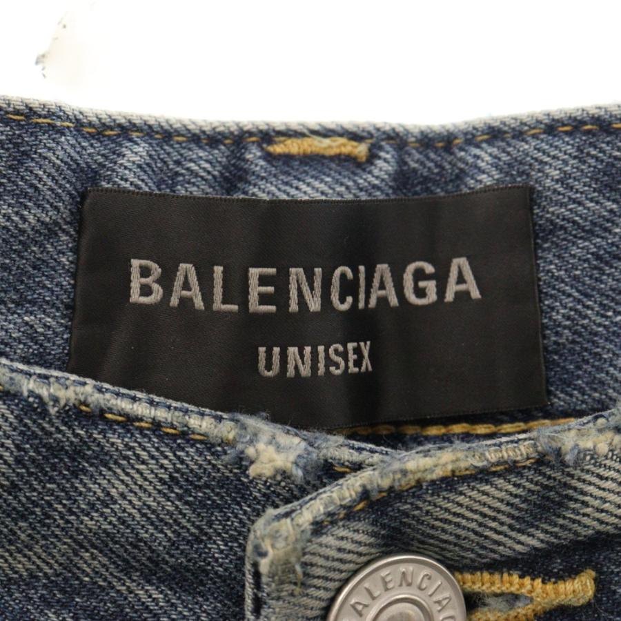 BALENCIAGA（バレンシアガ） 23SS ダメージ加工バギーデニムパンツ