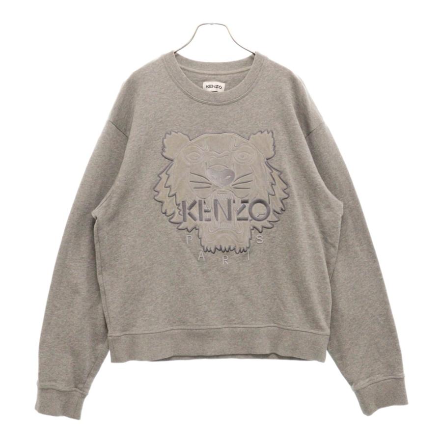 KENZO ケンゾー タイガー刺繍 クルーネックスウェットトレーナー KENZO ケンゾー タイガー刺繍 クルーネックスウェットトレーナー