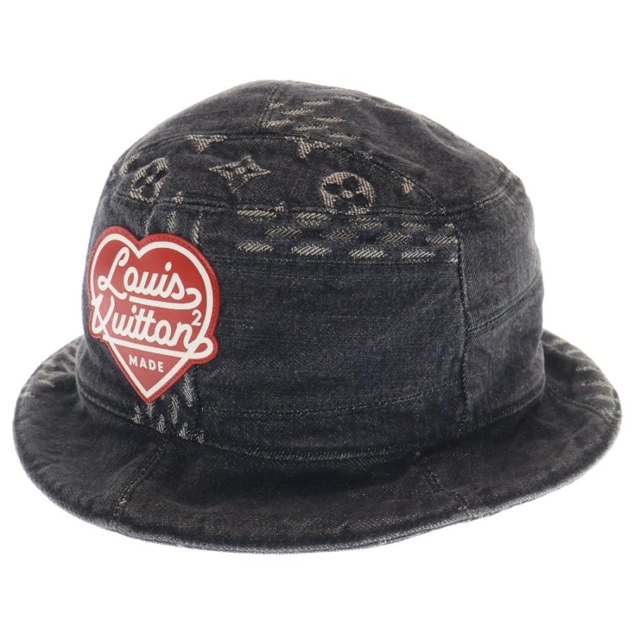 LOUIS VUITTON バケットハット ヴィトン　リバーシブル　モノグラム LOUIS VUITTON (ルイヴィトン) モノグラム リバーシブル デニム
