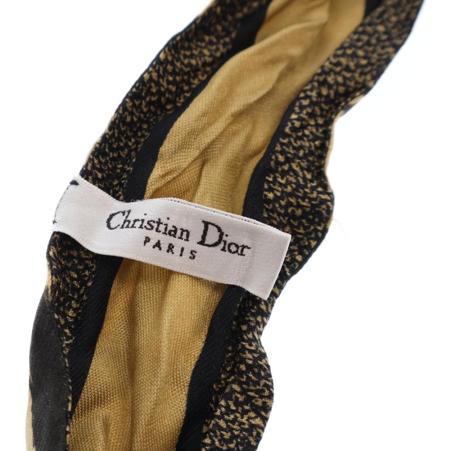CHRISTIAN DIOR ヒョウ柄スカーフ Christian DIOR クリスチャンディオール ミッツァ 豹柄 レオパード