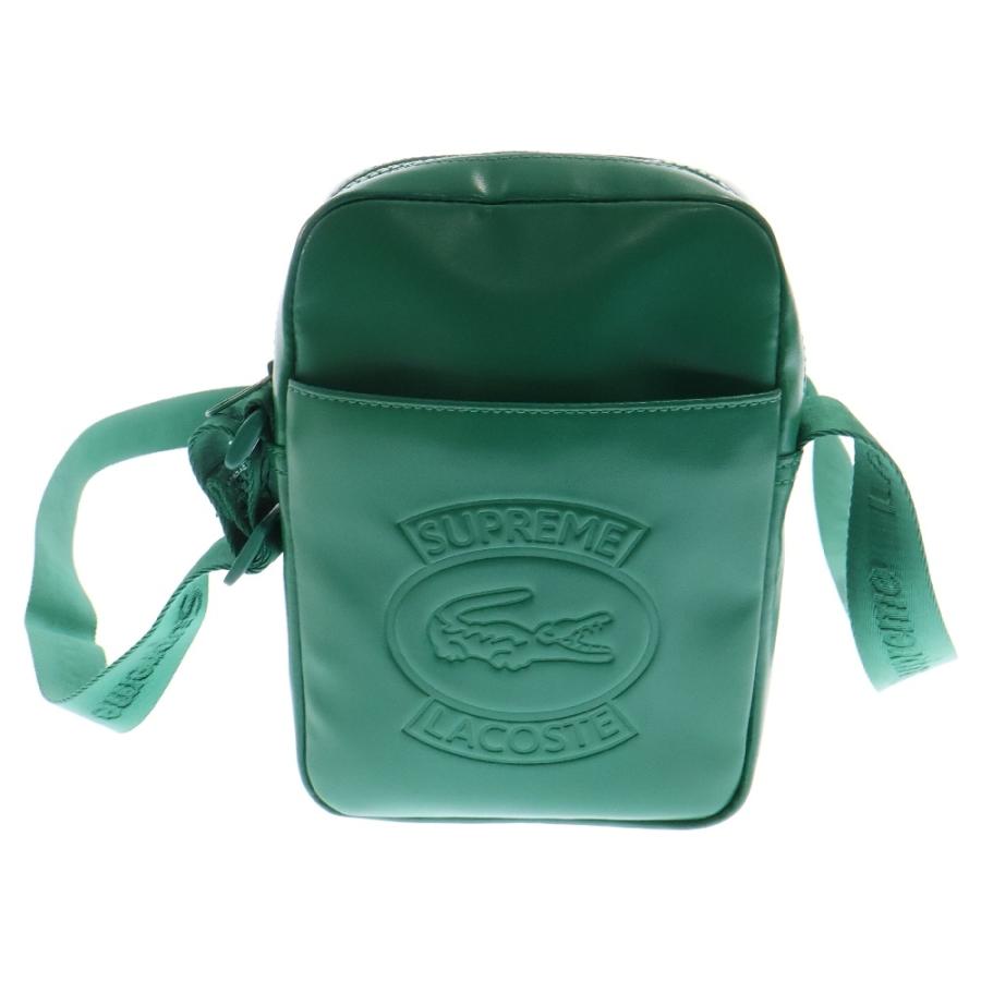 Supreme×LACOSTE ショルダーバッグ グリーン