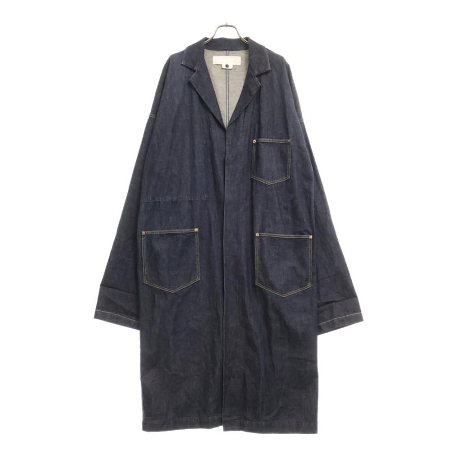 ジ*ー様 GANRYU ガンリュウ 16AW デニムラップロングコート ガウン GANRYU ガンリュウ 16AW デニムラップコート ER-C001 インディゴ
