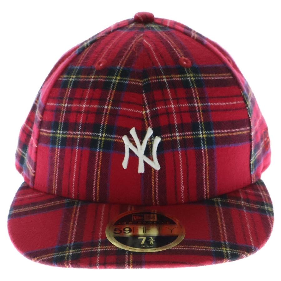 KITH（キス） ×New Era Plaid New York Yankees チェック柄 ロゴ刺繍