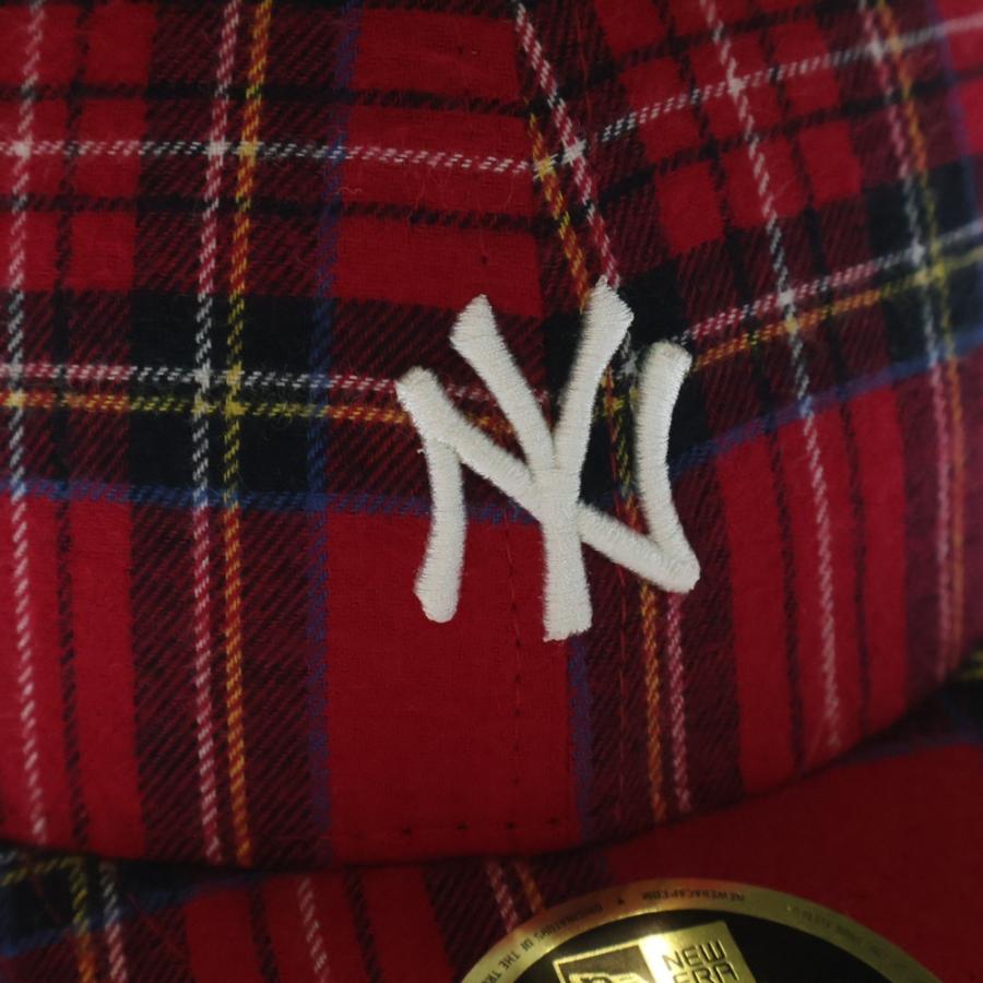KITH（キス） ×New Era Plaid New York Yankees チェック柄 ロゴ刺繍