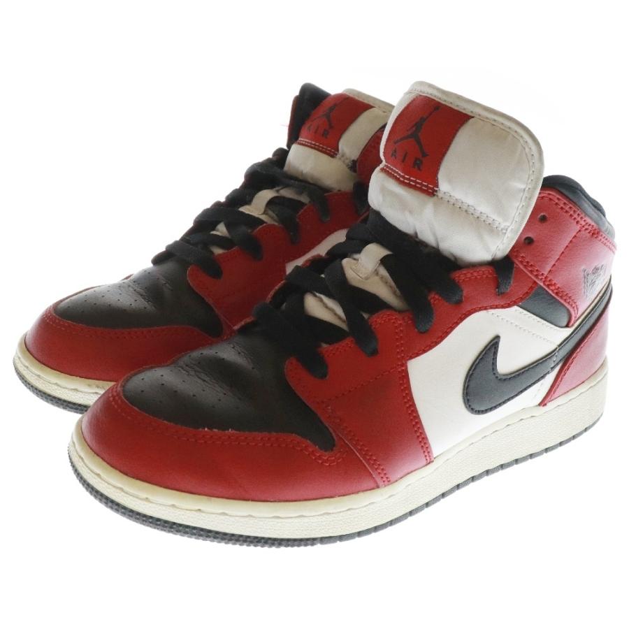 NIKE（ナイキ） AIR JORDAN 1 MID GS エアジョーダン1 ジムレッド