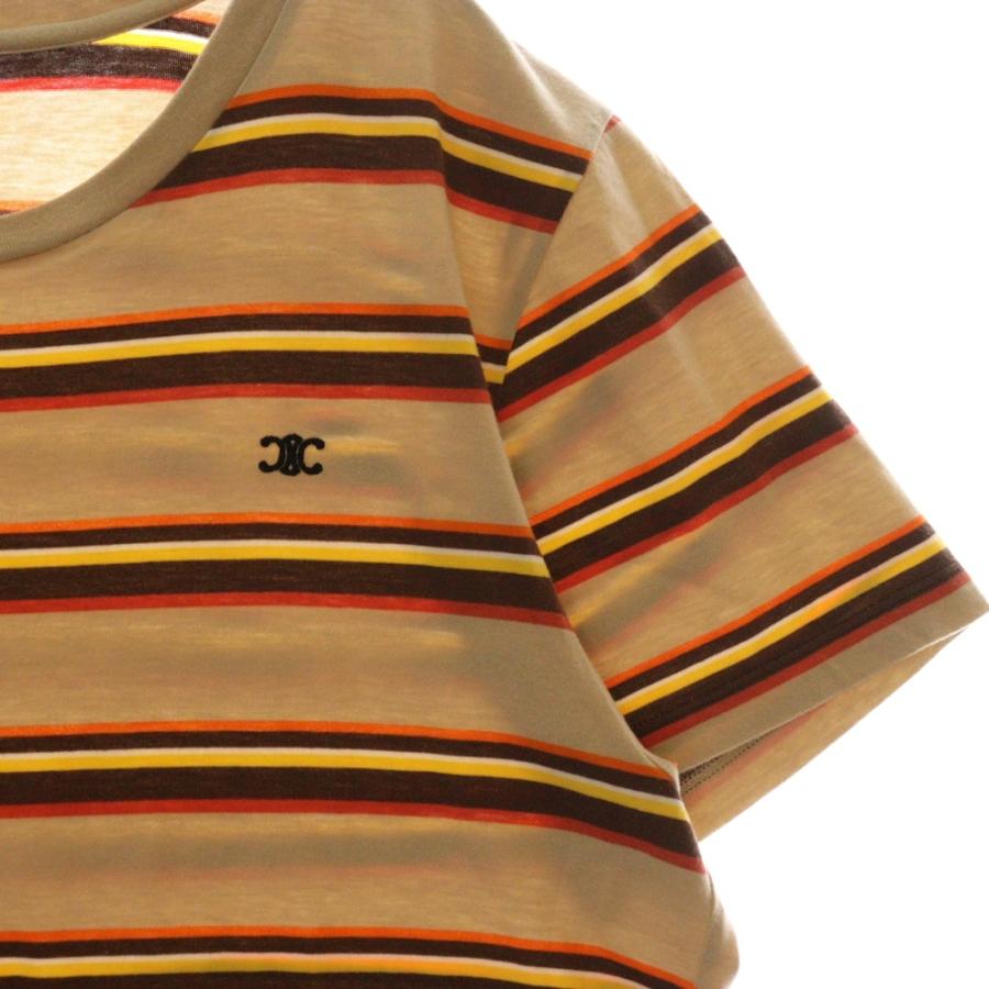 完売品【人気】CELINE トリオンフ ボーダー Tシャツ S 未使用　リンガー 中古・古着通販】CELINE (セリーヌ) トリオンフ ボーダーTシャツ