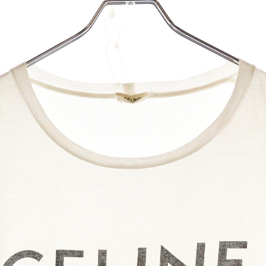 CELINE（セリーヌ） フロント ロゴプリント クルーネック半袖Tシャツ