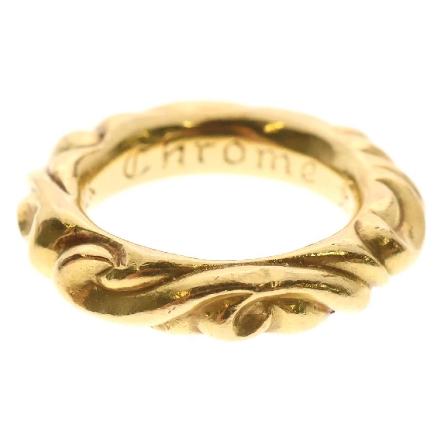 【付属品完備】chromehearts スクロールバンドリング　7号 CHROME HEARTS（クロムハーツ） 22K SCRL BAND スクロールバンド