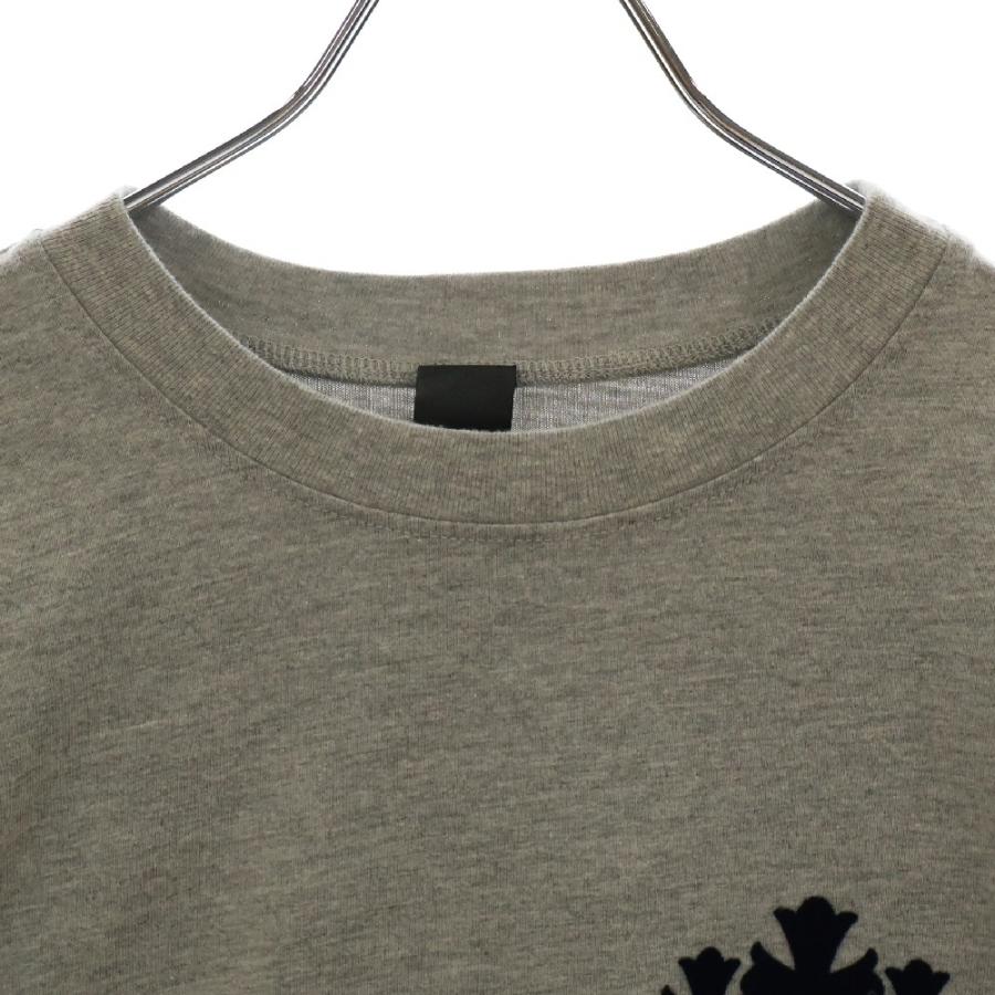 Chrome Hearts - CHROME HEARTS クロムハーツ Y NOT CEMETERY CRS CREWNECK セメタリークロス クルーネック 長袖Tシャツ グレー レディース CHROME HEARTS（クロムハーツ） Y NOT CEMETERY CRS CREWNECK