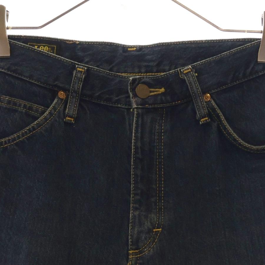 Lee LEE リー ロゴ刺繍パッチ ジップアップ ストレートデニム