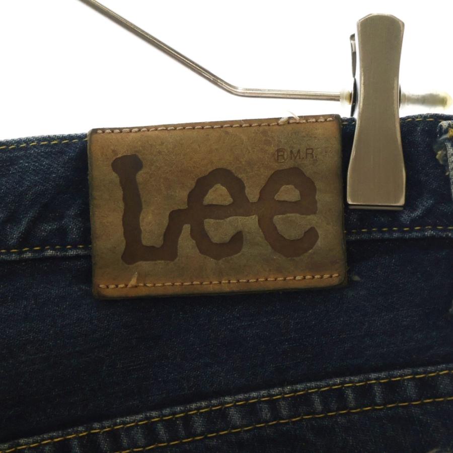 Lee リー　ヴィンテージ　ストレート デニムパンツUSA製　レザーパッチ Lee リー ヴィンテージ ストレート デニムパンツUSA製 レザーパッチ