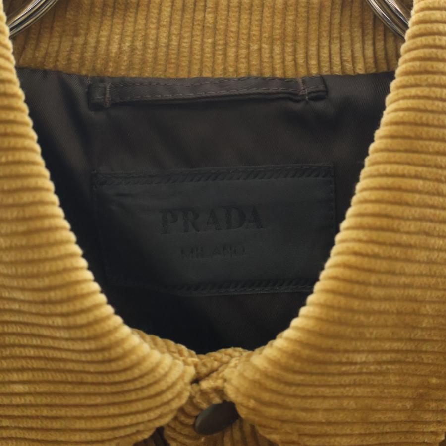 PRADA（プラダ） 24AW 三角ロゴプレート コーデュロイシャツブルゾン