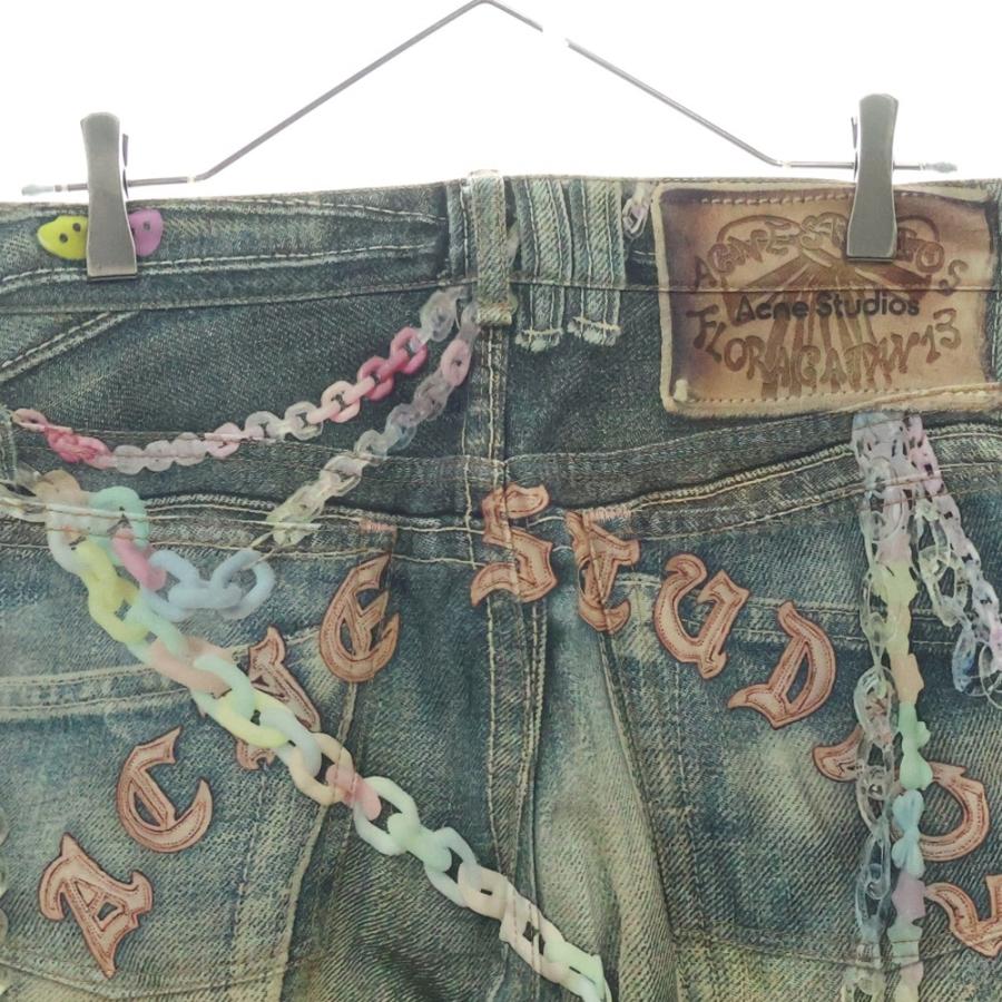 Acne Studios アクネストゥディオズ　チェーンプリント デニムショーツ 中古・古着通販】Acne studios (アクネ ストゥディオス) Denim shorts