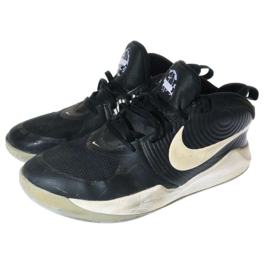 NIKE（ナイキ） Team Hustle メッシュハイカットスニーカー ブラック