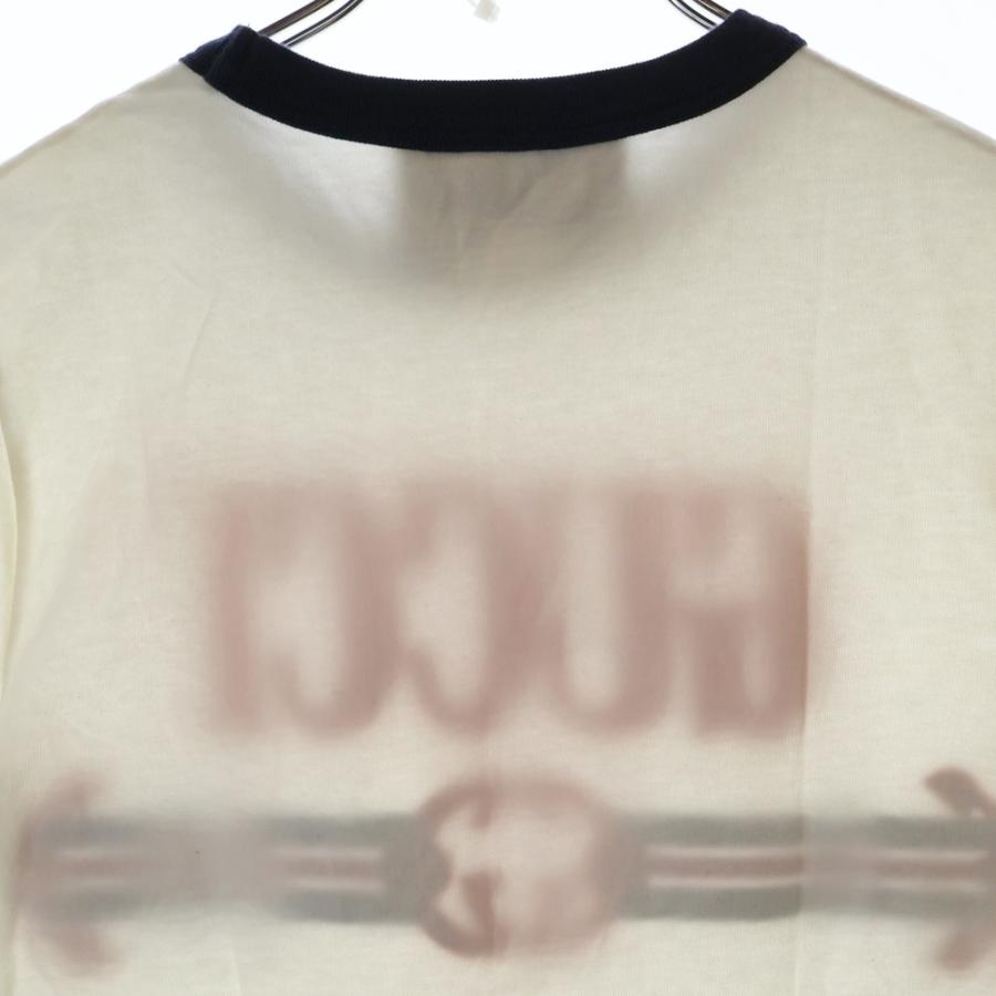 GUCCI（グッチ） ロゴ刺繍 クルーネック ショート半袖Tシャツ 723566