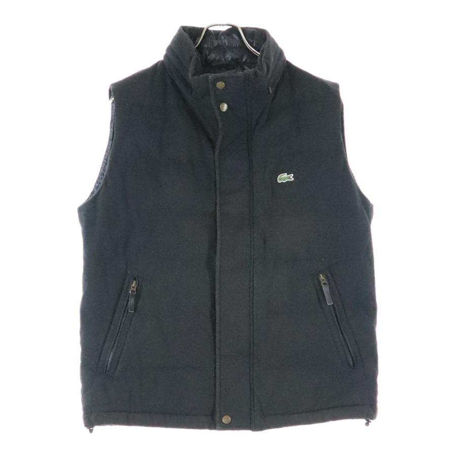 LACOSTE（ラコステ） Logo Cotton Pique Down Vest ロゴ刺繍パッチ