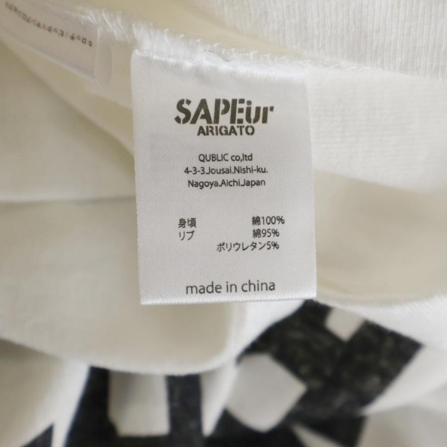 SAPEur サプール ビックリマン プリントロゴ クルーネック 長袖Tシャツ