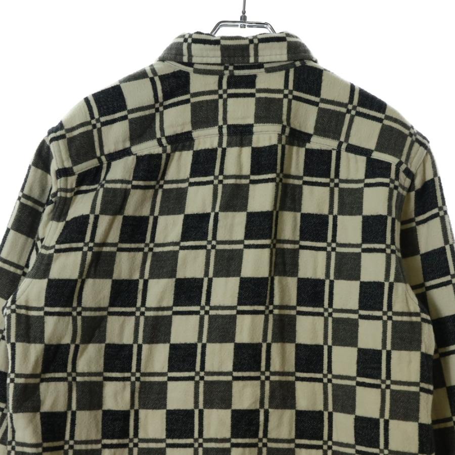 RRL ダブルアールエル チェック総柄 ネルシャツジャケット ベージュ 