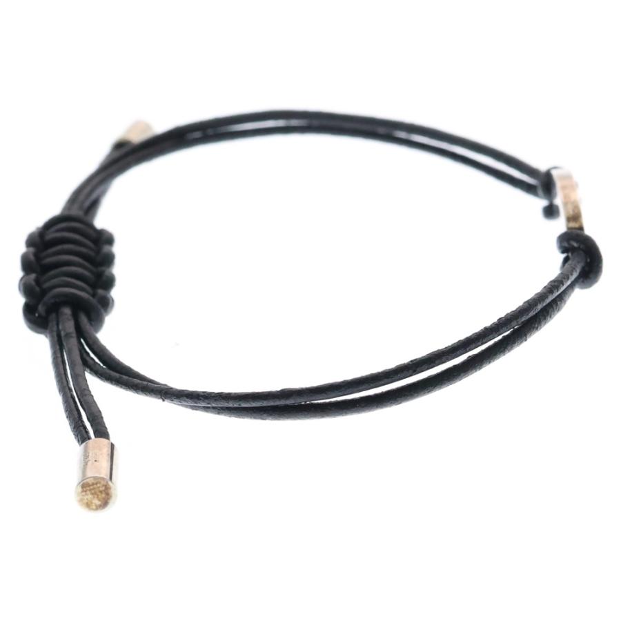 GUCCI（グッチ） ロゴプレート コードブレスレット 797194 ブラック