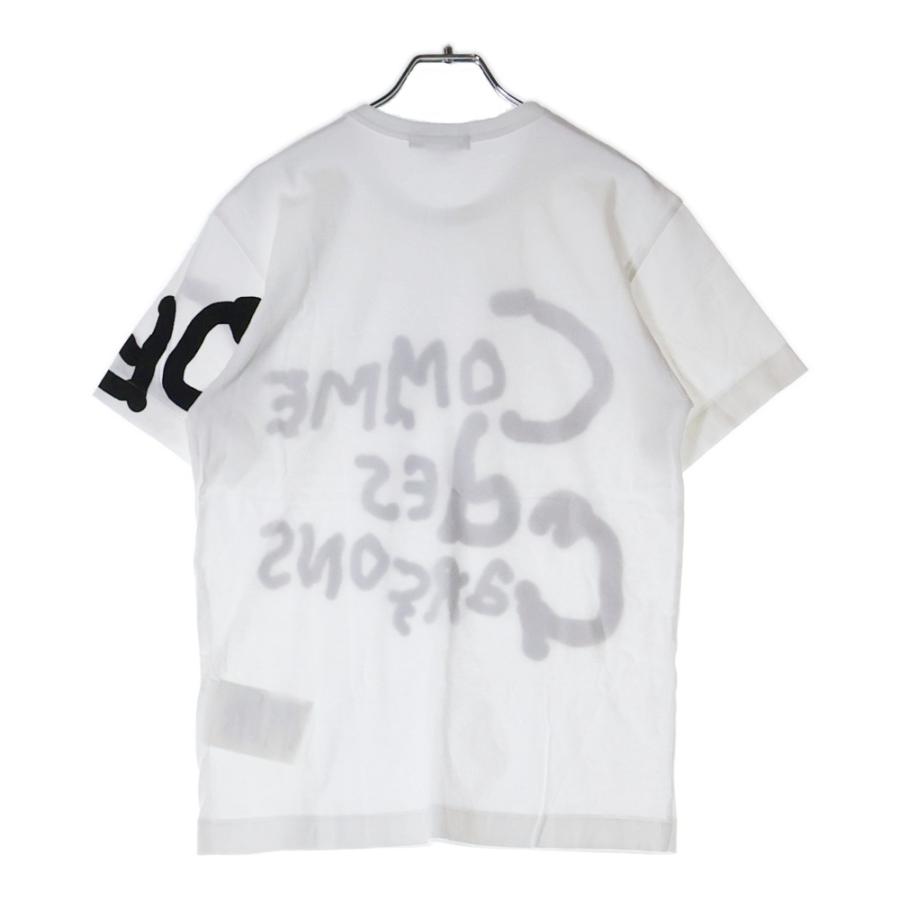 COMME des GARÇONS コムコム 半袖Tシャツ プリント ホワイト COMME des GARCONS（コムデギャルソン） プリントロゴ クルーネック