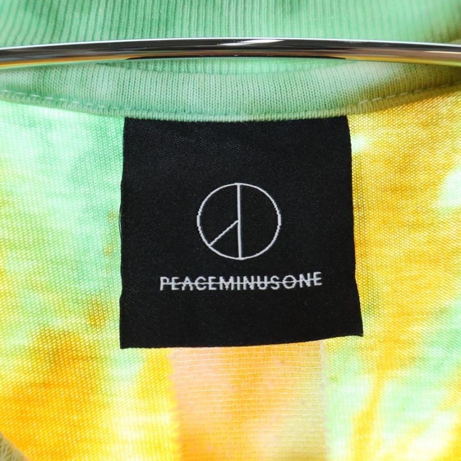 PEACEMINUSONE ピースマイナスワン タイダイ総柄 ロゴプリント クルー