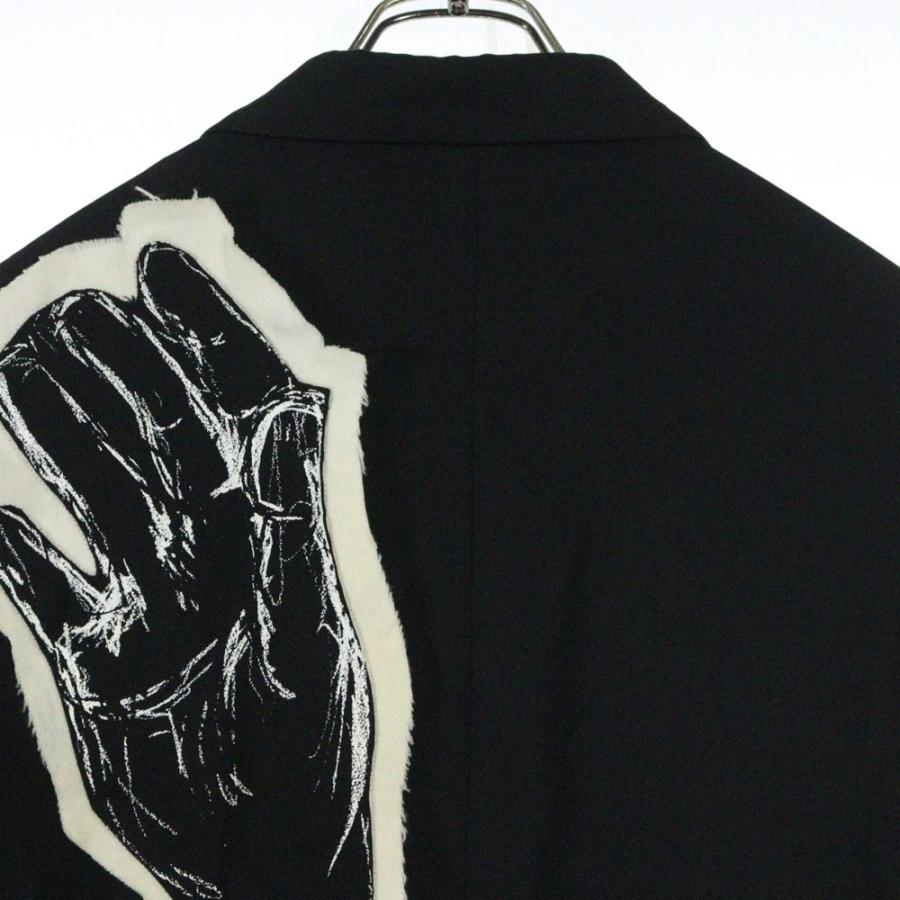 yohjiyamamoto 22ss 朝倉優佳スプレーハンドモチーフJKT Yohji Yamamoto POUR HOMME ヨウジヤマモト プールオム 22SS ×朝倉優佳