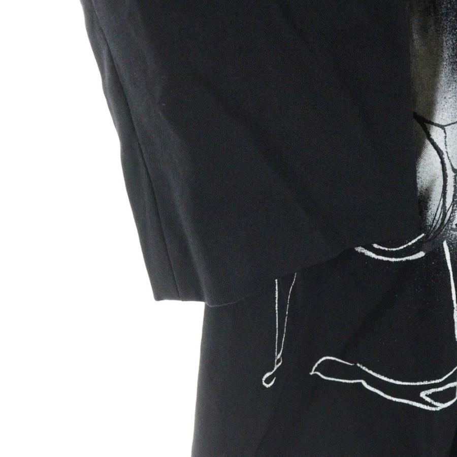 yohjiyamamoto 22ss 朝倉優佳スプレーハンドモチーフJKT Yohji Yamamoto POUR HOMME ヨウジヤマモト プールオム 22SS ×朝倉優佳