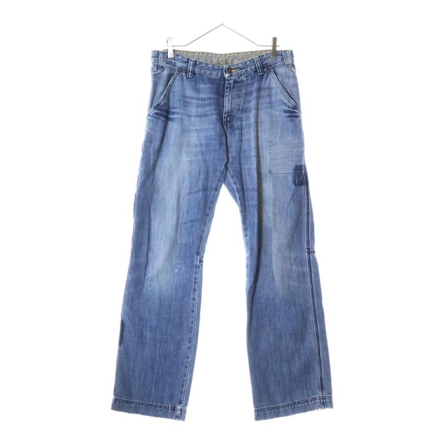 DIESEL（ディーゼル） パッチワーク デニムパンツ インディゴ : BRING
