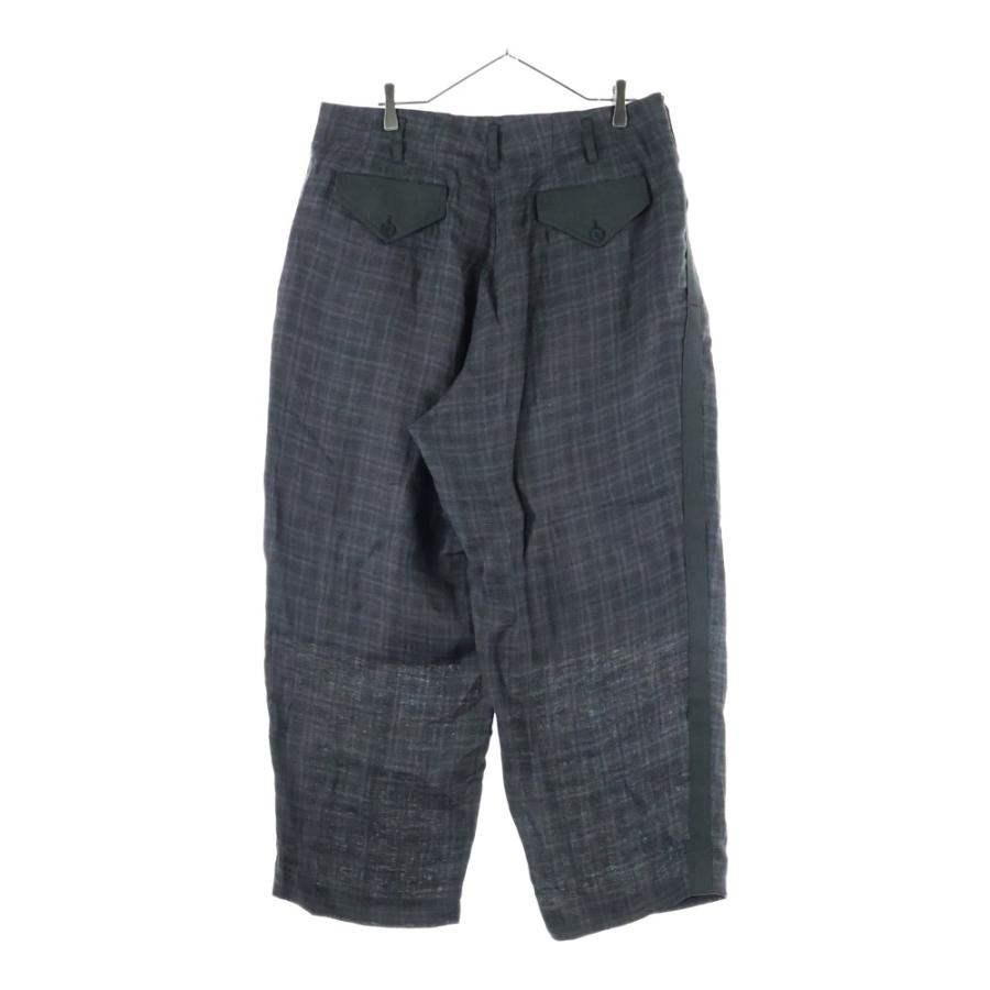 Y's for men（ワイズフォーメン） LINEN TWILL PLAID PANTS リネン