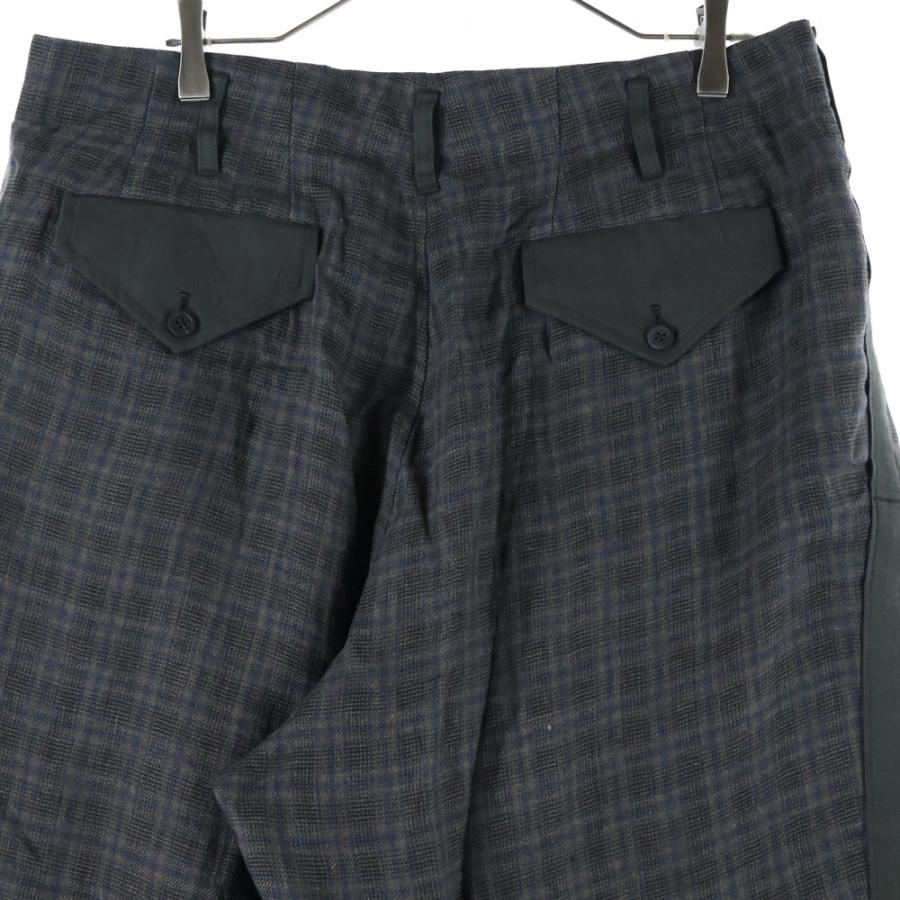 Y's for men（ワイズフォーメン） LINEN TWILL PLAID PANTS リネン