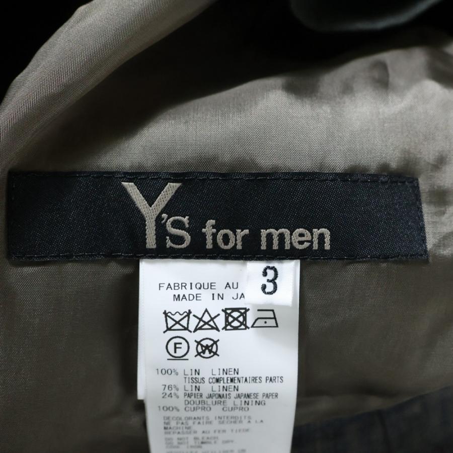 Y's for men（ワイズフォーメン） LINEN TWILL PLAID PANTS リネン