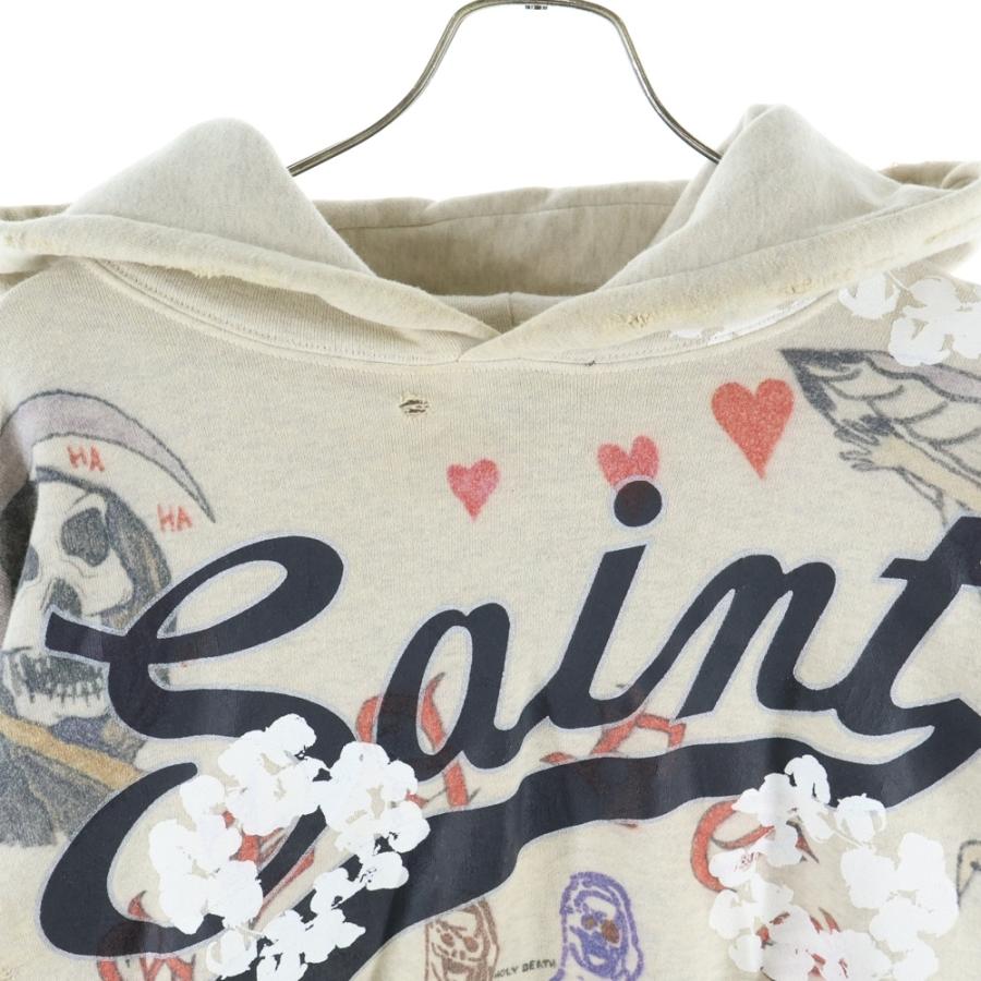 SAINT MICHAEL セントマイケル ×DENIM TEARS HOODIE GREENAFFITTI
