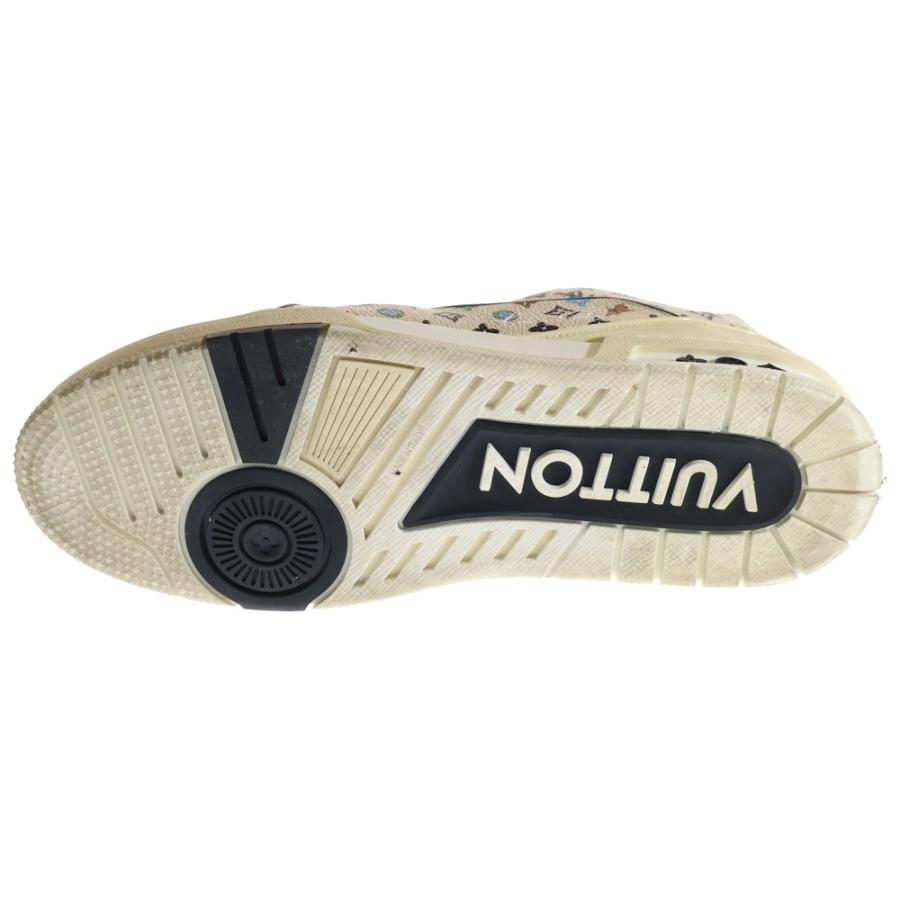 【美品】ルイヴィトン タイラーザクリエイター LVトレイナー メンズ レザー 白 タイラー・ザ・クリエイター × ルイ・ヴィトン LV トレイナー ブルー